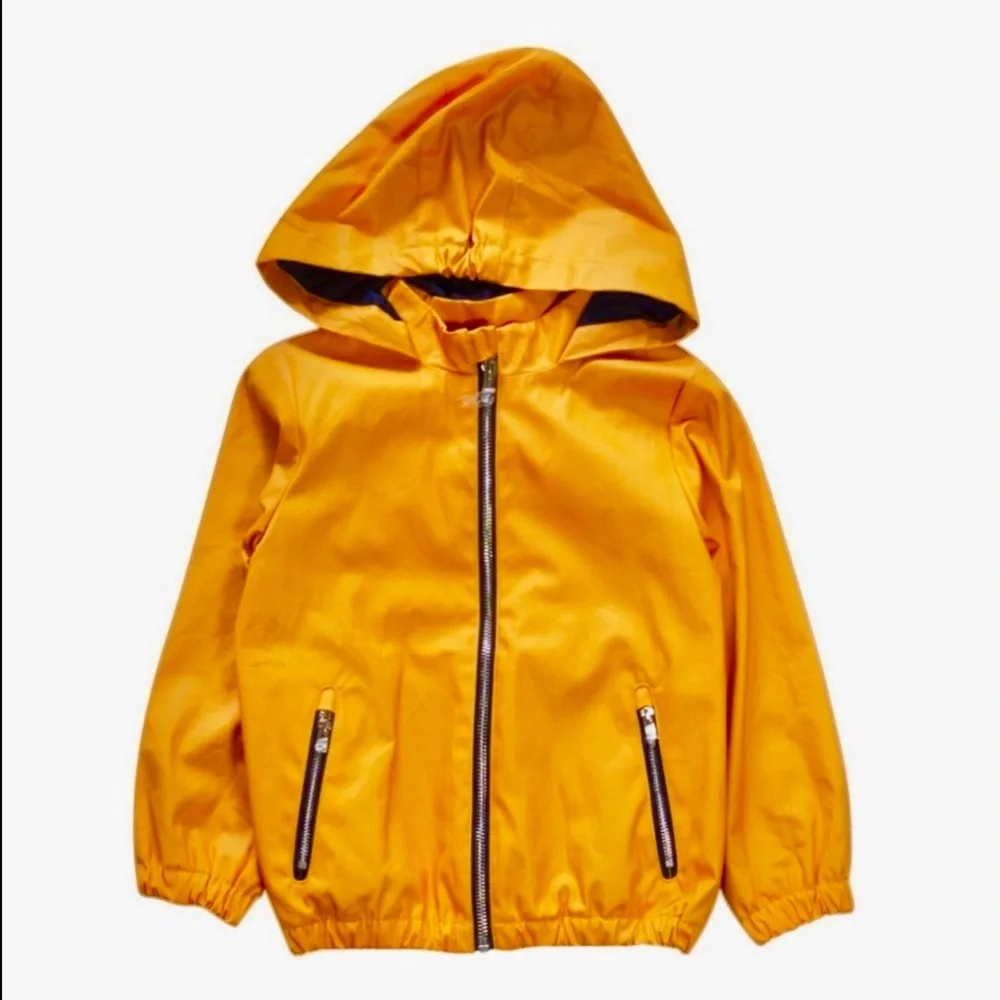 Jacadi Blue and Orange Raincoat for Stylish Weather Protection
